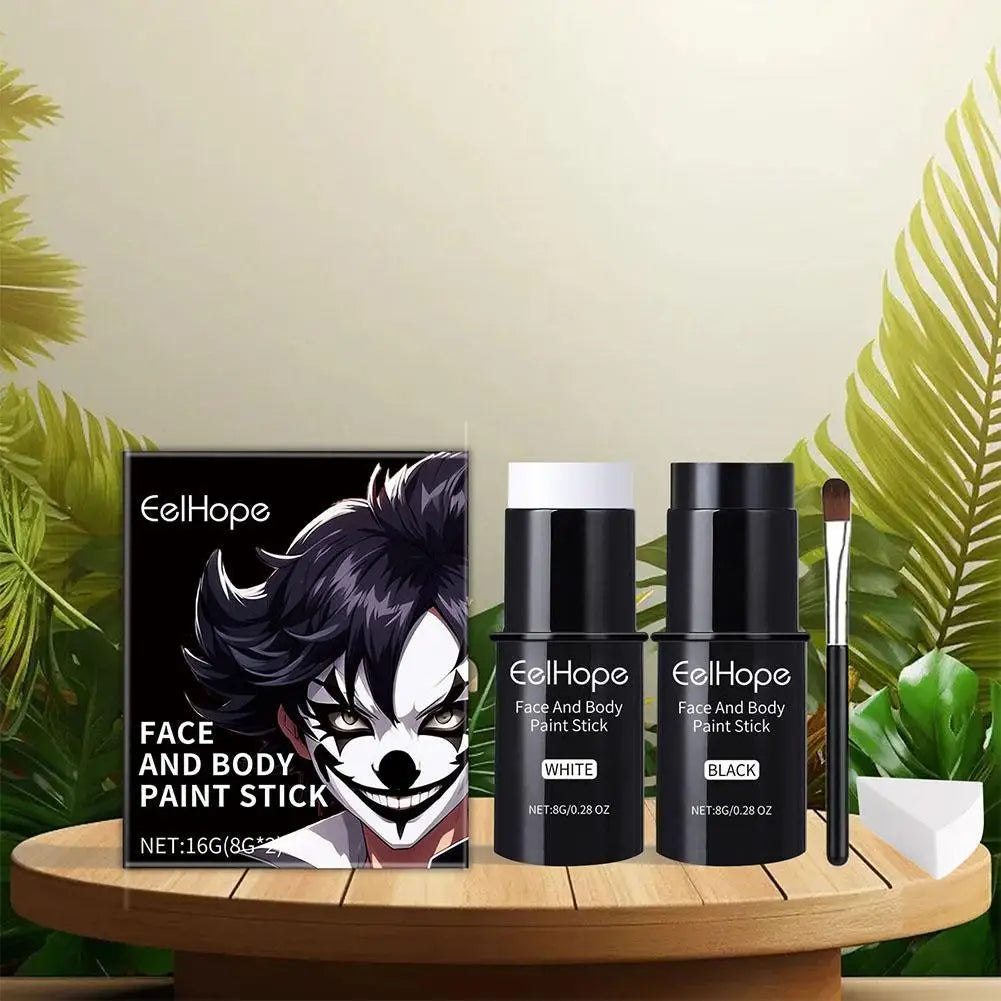 Halloween Party Quick-Dry Face Paint - Face Paint Foundation for Makeup, Clown Looks & Colorful Body Art