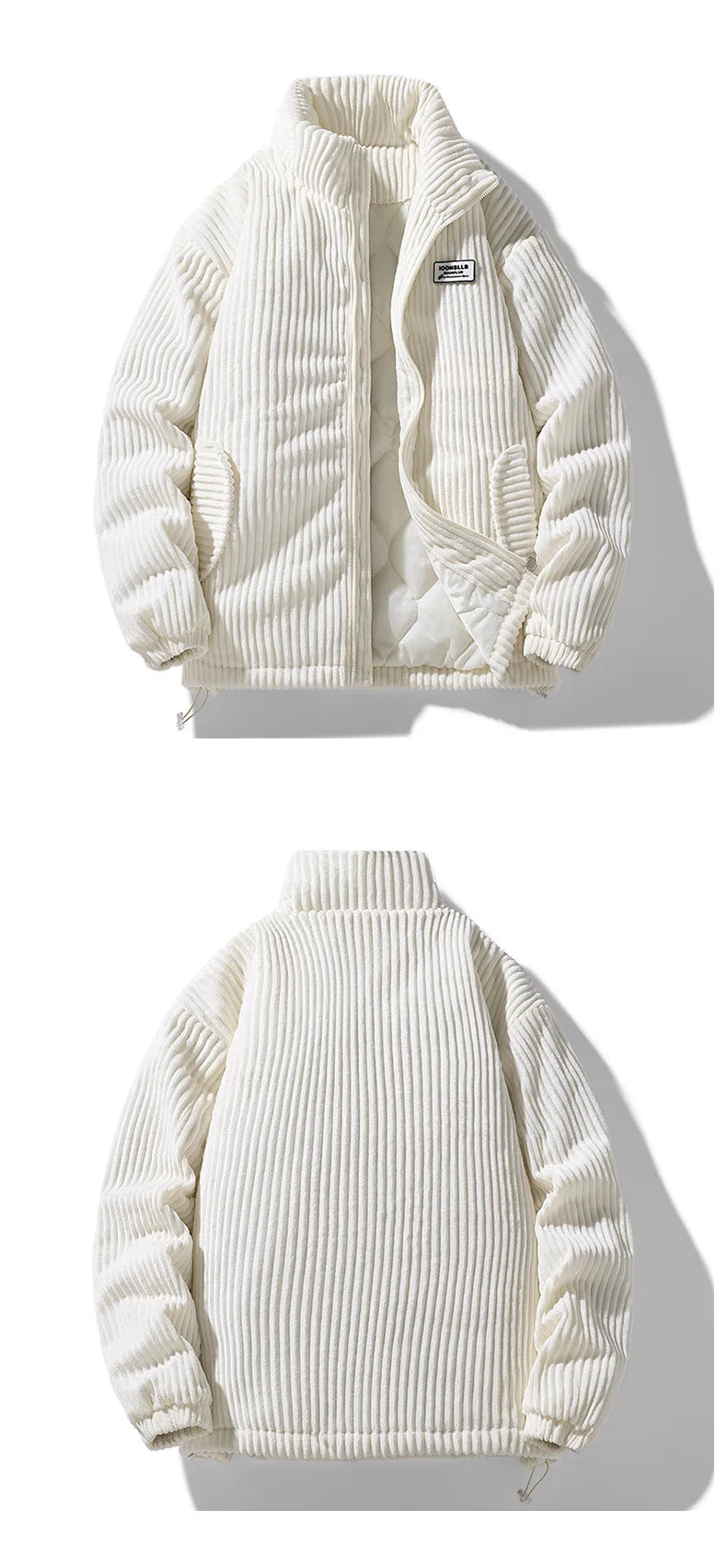 Man Winter Jacket Winter Clothes Man Women's Jackets Men's and Women's Thick Warm Jacket Winter Trendy Collar Workwear Jacket