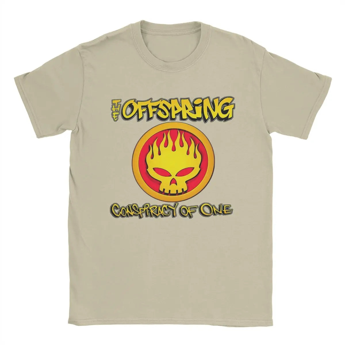 Men's T-Shirts The Offspring Novelty Pure Cotton Tee Shirt Short Sleeve T Shirts Crewneck Clothing Printing