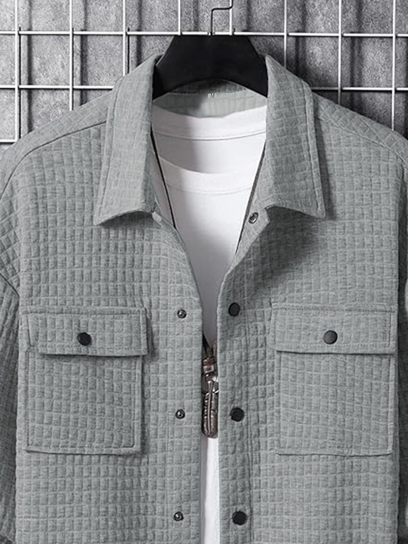 Men's Casual Plaid Jacket Coat Fashionable Outerwear Design Versatile Style Suitable for Leisure & Formal Occasions