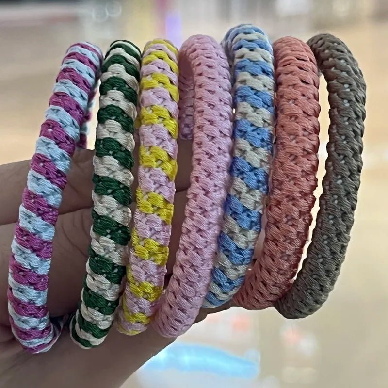 2022 fashion Simple thick hair rubber bands for Women Elastic Hair Tie Gum Girl Ponytail Hairbands Scrunchies kknekki Accessorie