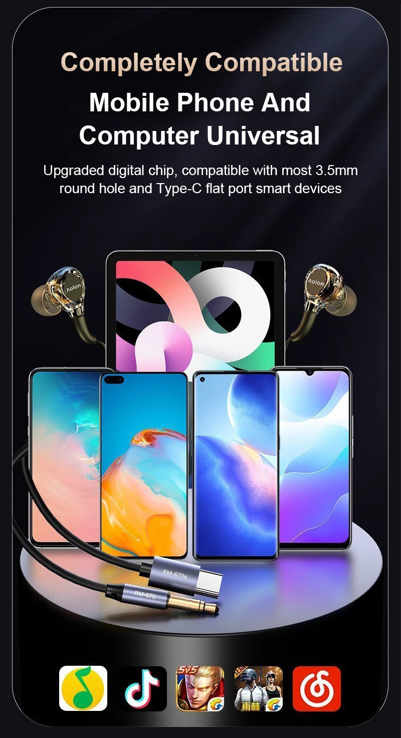 2025 Newest Wired Earphone With Microphone Hifi Music Monitor Bass Headphones Noise Cancelling Headset For Sport Gaming Earbuds