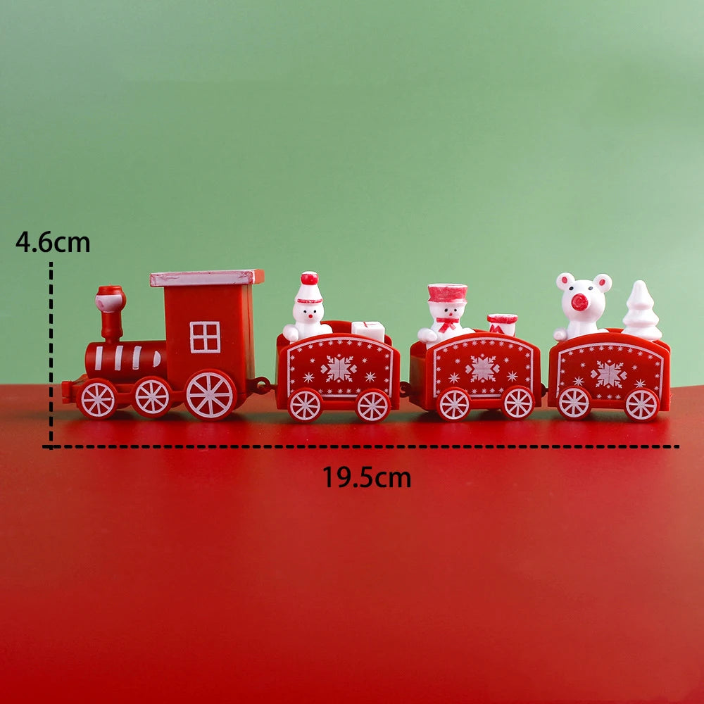 Merry Christmas Train Ornament Christmas Decoration for Home 2024 New Year Decoration 2023 Xmas Cake Decor Festoon Navidad Party
