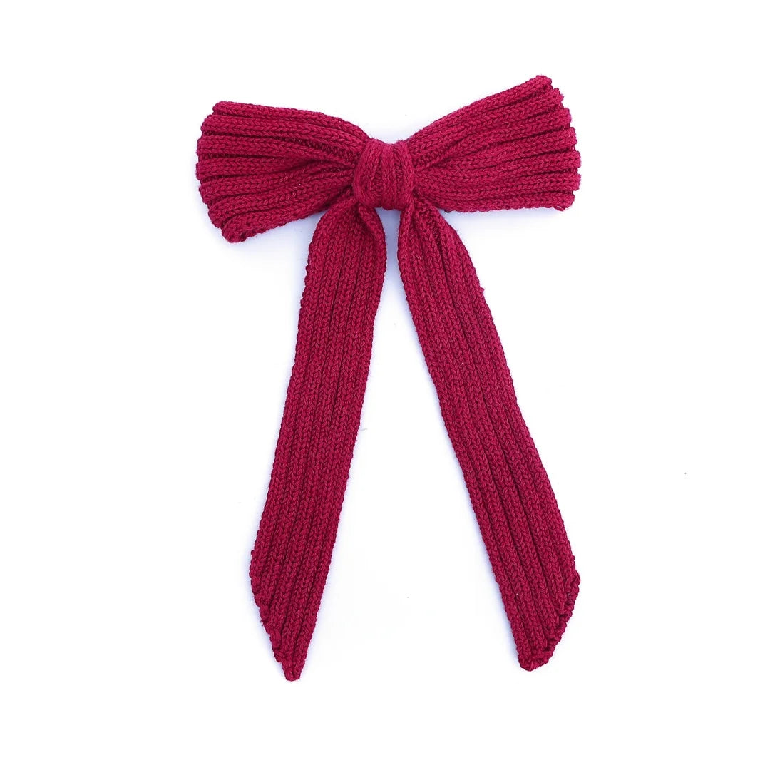 AP New winter Wine Ruby floral bow elegant headband fashion children hairband hair accessories baby clip OEM