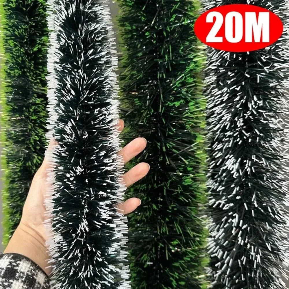 Christmas decorations Green Cane Ribbons Garland DIY Xmas Tree Ornaments Green Cane Ribbon Wreath Hanging Pendent Home Decor2024