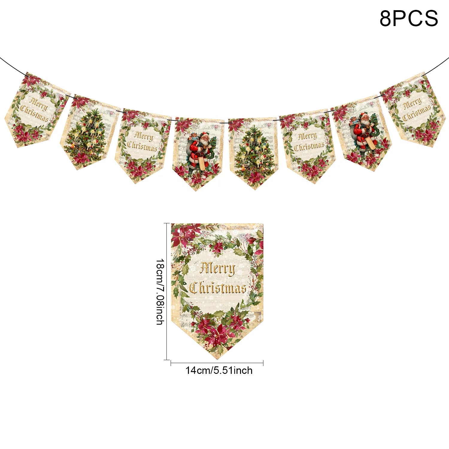 Merry Christmas Santa Decorate Christmas Wall 2026 New Year Decoration 2025 Christmas Decoration