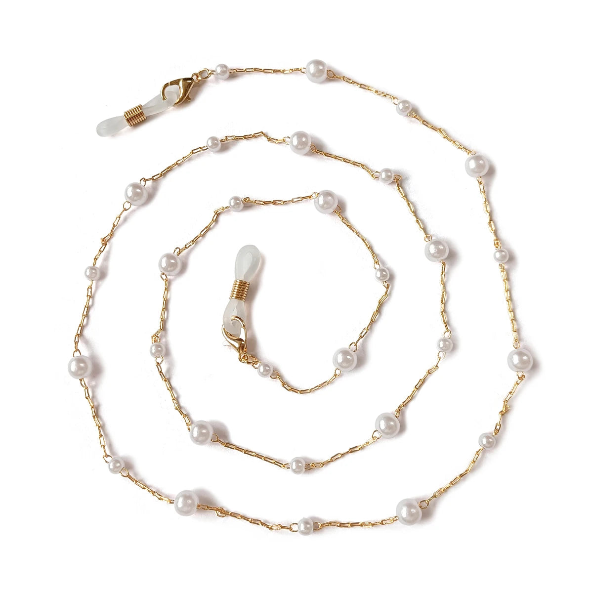 2022 New Eyeglasses Chains Women Sunglasses Holder Necklace Eyewear Retainer Accessories Pearls Sunglasses Chains Gold