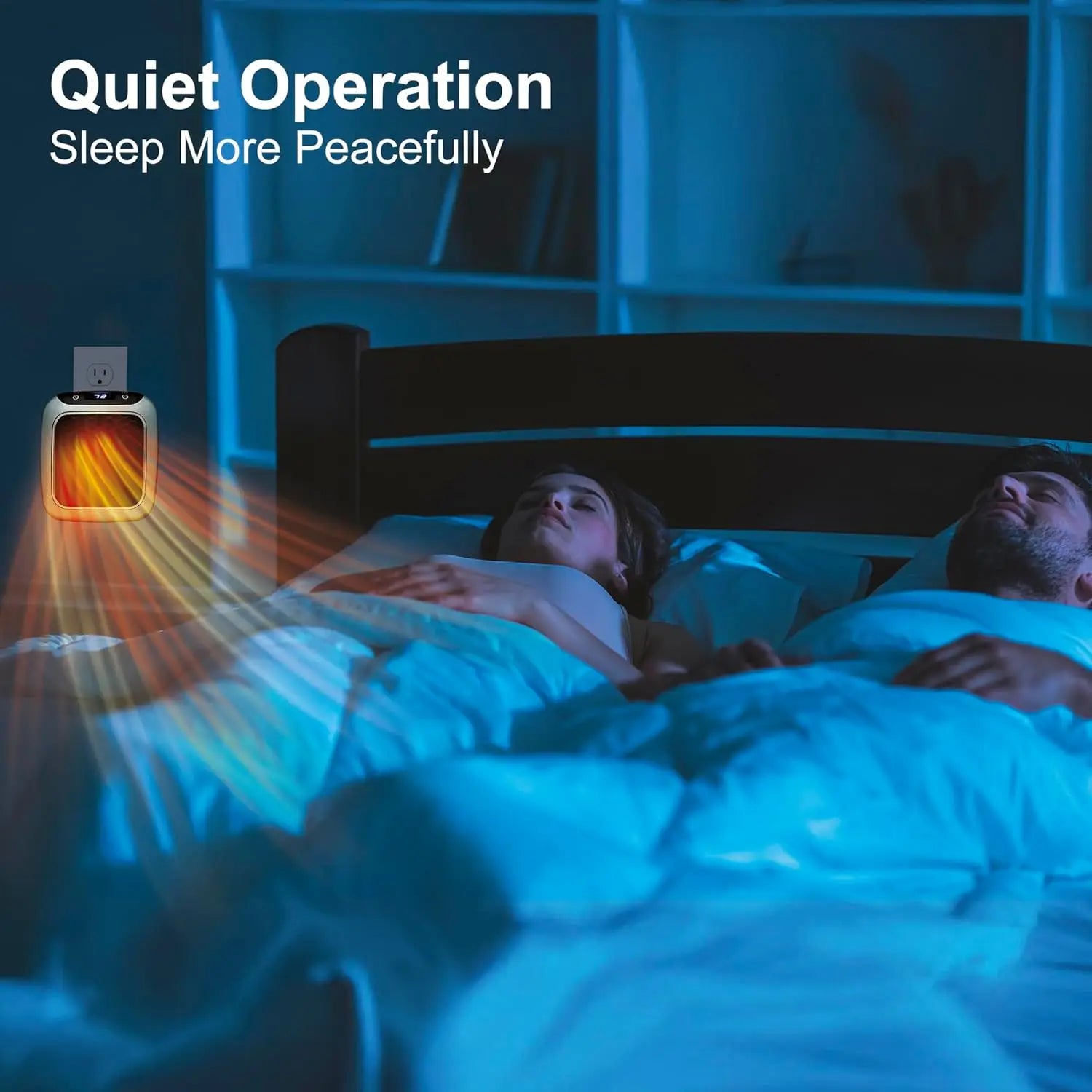 2025 New 800W Mini Electric Heater | Wall Mounted & Portable | Remote Control 3S Fast Heating | Household Office Heating Fan