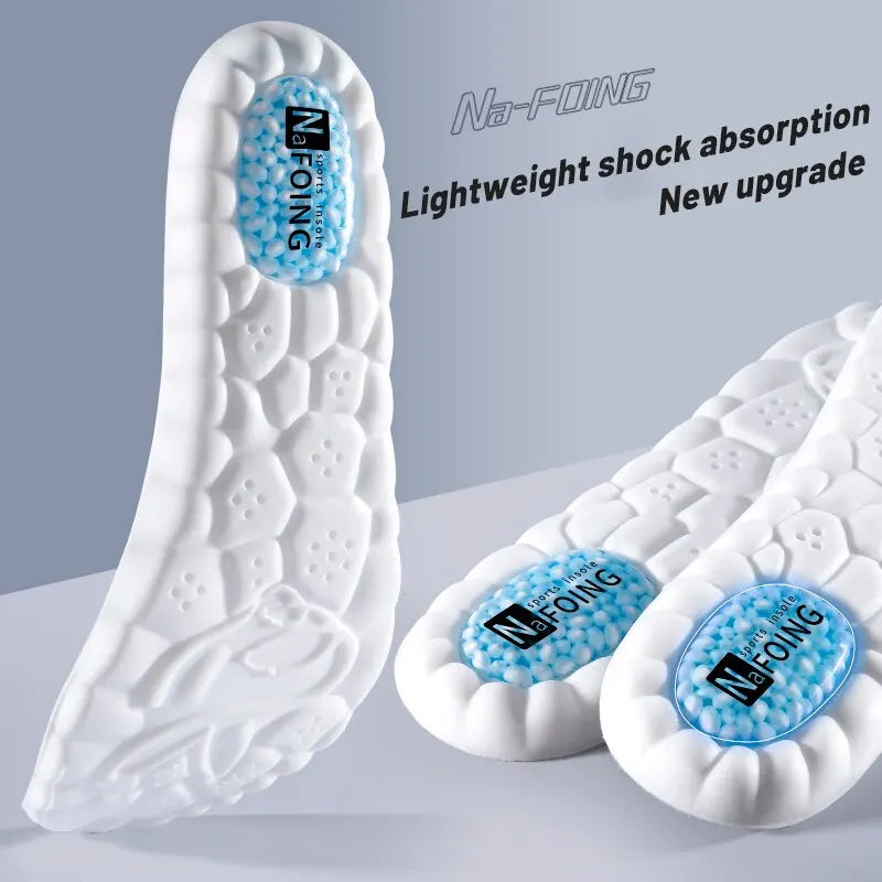 1 Pair Premium Sports Insoles for Shoes Soft Breathable Shock-Absorbing Cushioning for Optimal Men Women Foot Care Pads