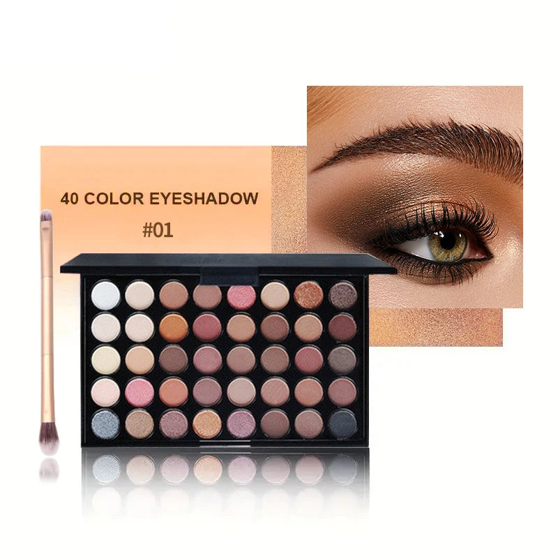 MakeUp Tools 40/74/78 Colors Eyeshadow palette Matte Waterproof Long Lasting Cosmetics makeup Kit Fashion All In One Makeup Gift