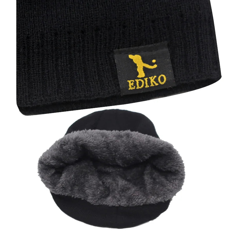 Men Winter Hats For Men Women Knitted Hat Beanie Hat Cap Fur Skullies Beanies шапка мужская Homme Skull Gorro шапка Bonnet Caps