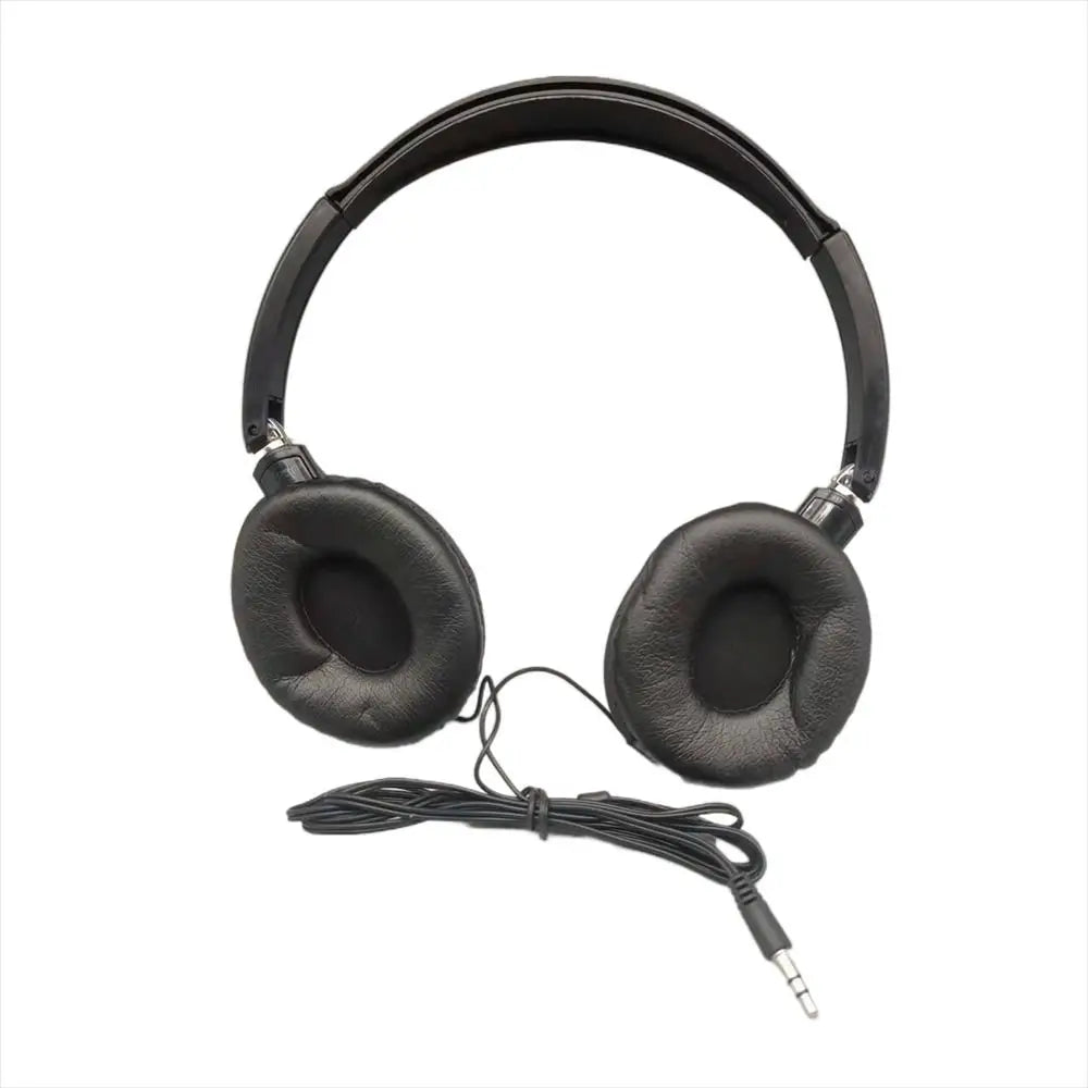Adjustable Wired Headphones Music Stereo Flexible Wired Over Ear Headset Noise Cancelling Black White Foldable Headphones