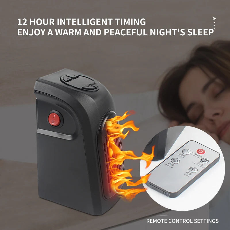 Portable Heater Electric Heater Plug In Wall Room Heater Home Appliance Heating Stove Mini Radiator Heater Fan Warmer Machine