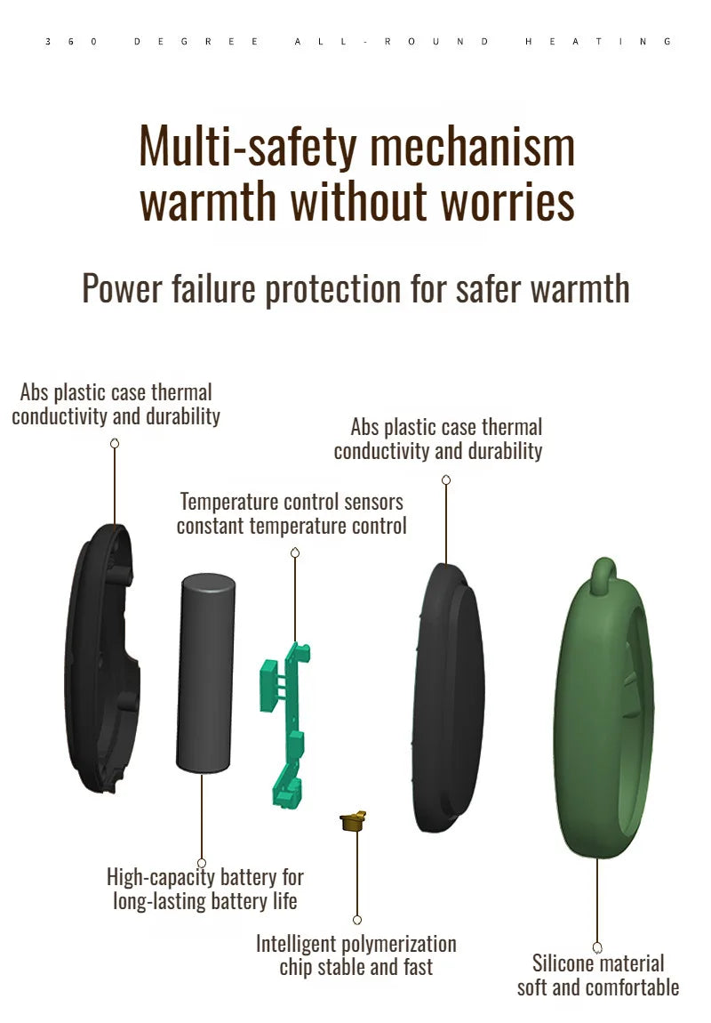 Mini Usb Hand Warmer Essential Antifreezing Heating Hand Warmer Continuous Warming Mini Hand Warmer