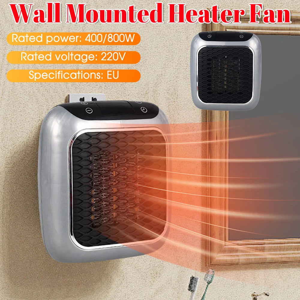 Faster Mini Heater for Home Small Bathroom Heating Fans Wall Mounted PTC Ceramic Electric Heater with Remote Control Household