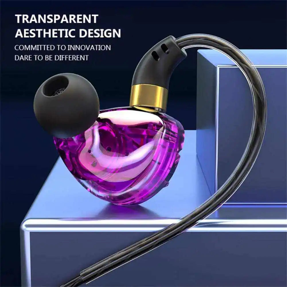 In-Ear Headphones with Volume Control, HiFi Sound Quality Sports Earbuds, Closed-Back Headphones with Condenser Microphone