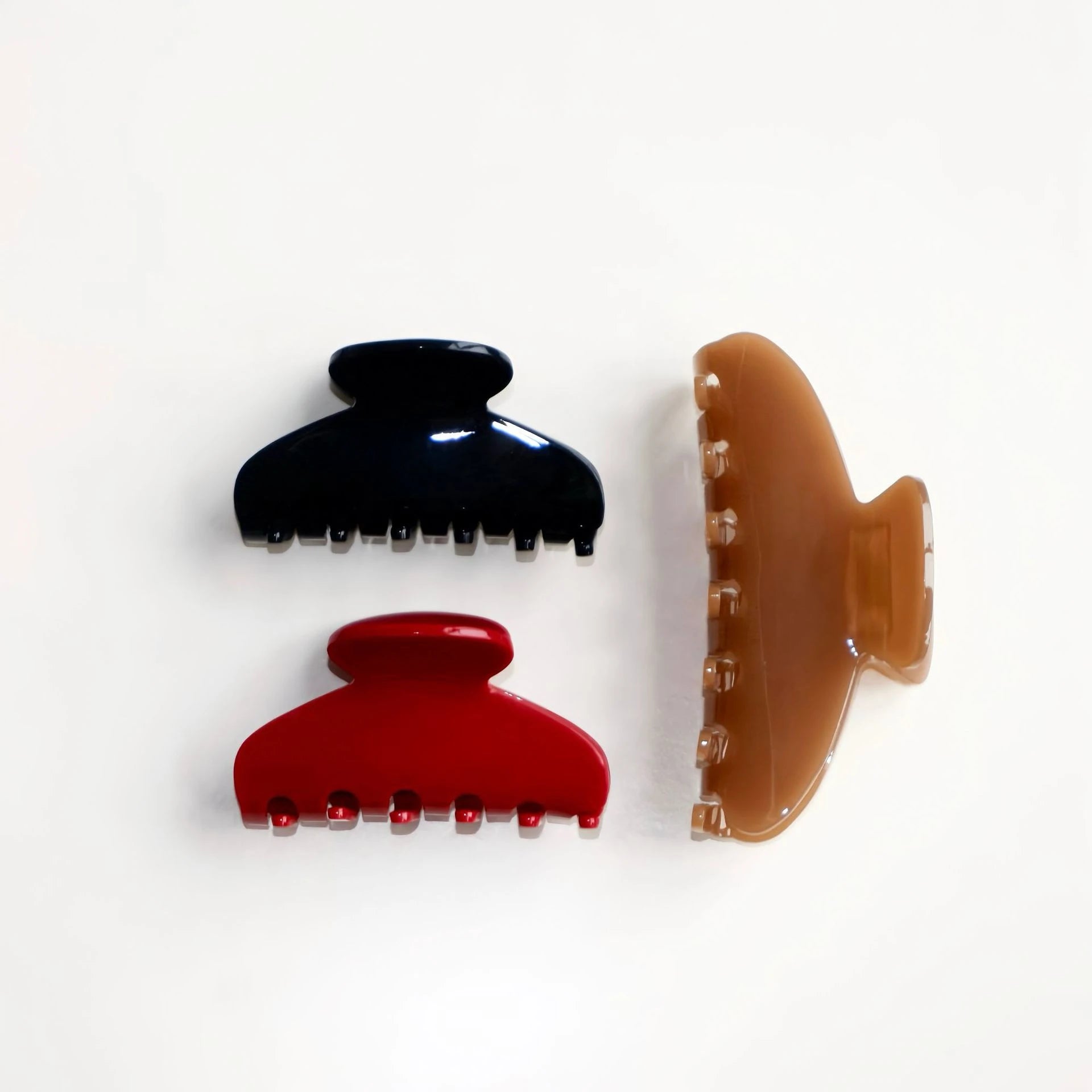 Winter Autumn Brown Solid Color Hair Clips Acetate Hair Accessories for Women Girl Simple Headwear Hair Jewelry Gift 2024 New