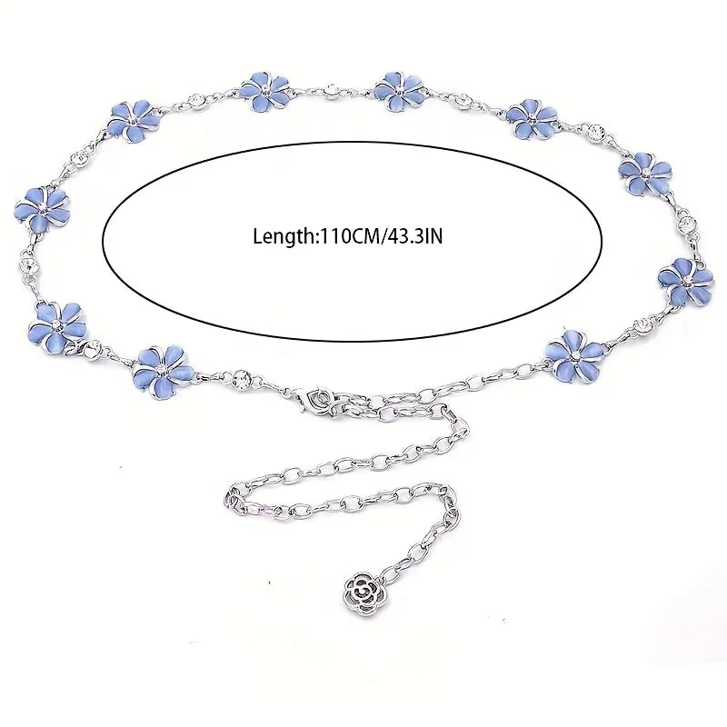 Festival Accessories Waist Chain Belt Flower Pendant Belly Body Chain Jewelry Waist Accessories for Ladies Women