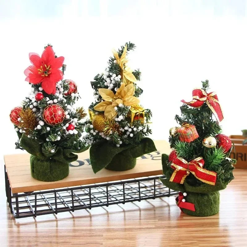 Christmas Tree Christmas Decoration 2026 Home Bedroom Desktop Ornaments Artificial Small Christmas Tree New Year Children Gift