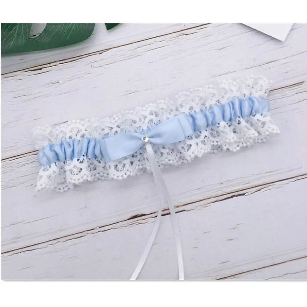 Women Girls Costume Accessories Bridal Garter Wedding Accessories Bow Lace Garter Leg Loop Leg Ring New Fashion