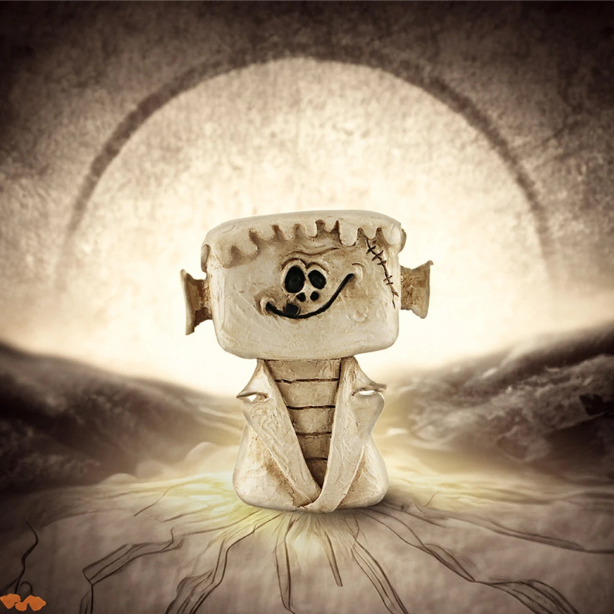 Halloween Ghost Festival Pumpkin Skull Decoration Ornament Ornament Skull Candlestick Resin Crafts Small Ornament