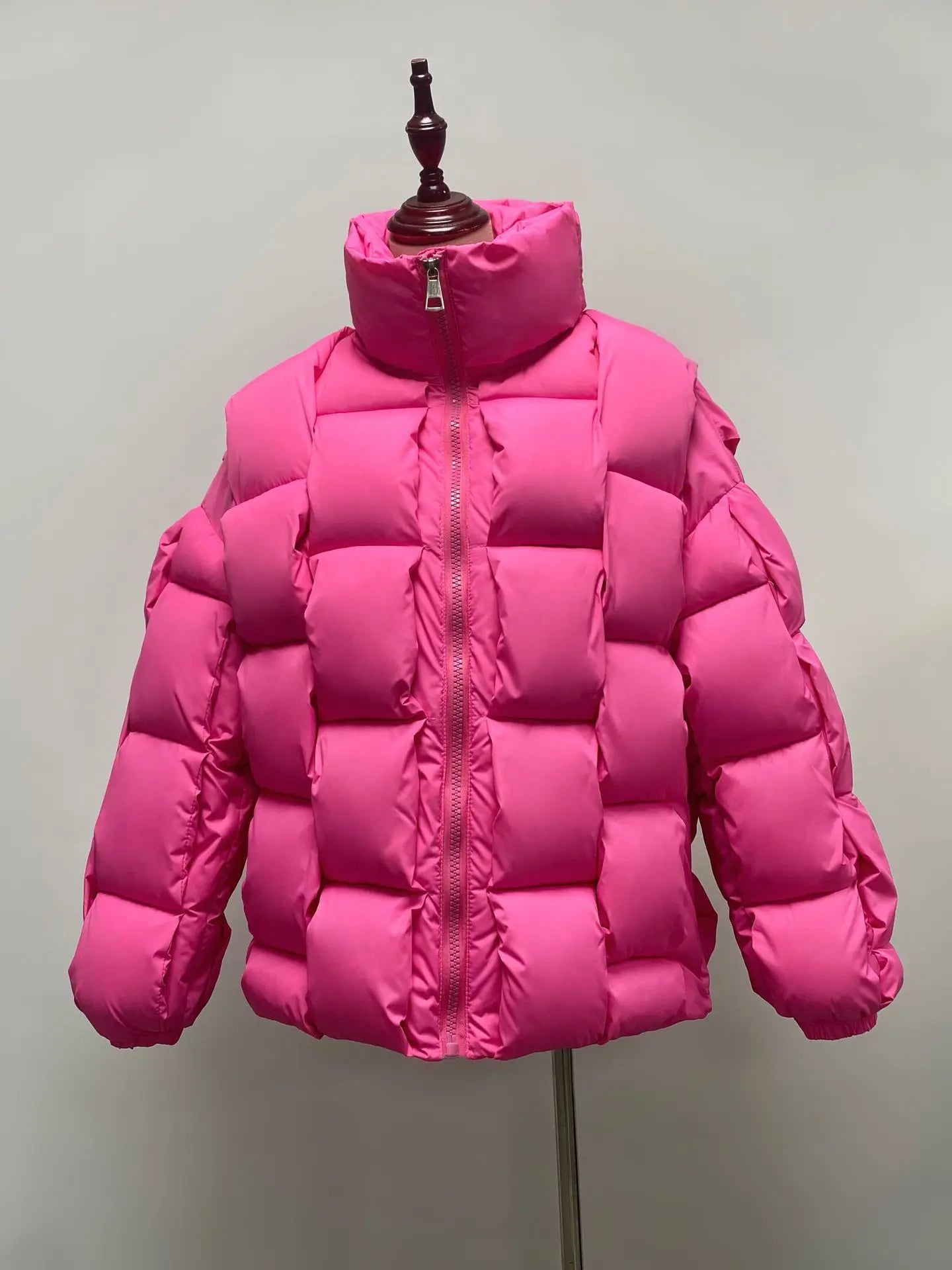 Winter Jackets for Women 2025 Thick Warm Loose Fashion Quilted Jacket Female Interchange High Street Green Baggy Puffer Coat
