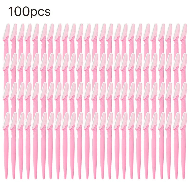 Wholesale Eyebrow Trimmer Blade Shaver Portable Face Razor Eye Brow Epilation Hair Removal Cutters Safety Razor Makeup Tools