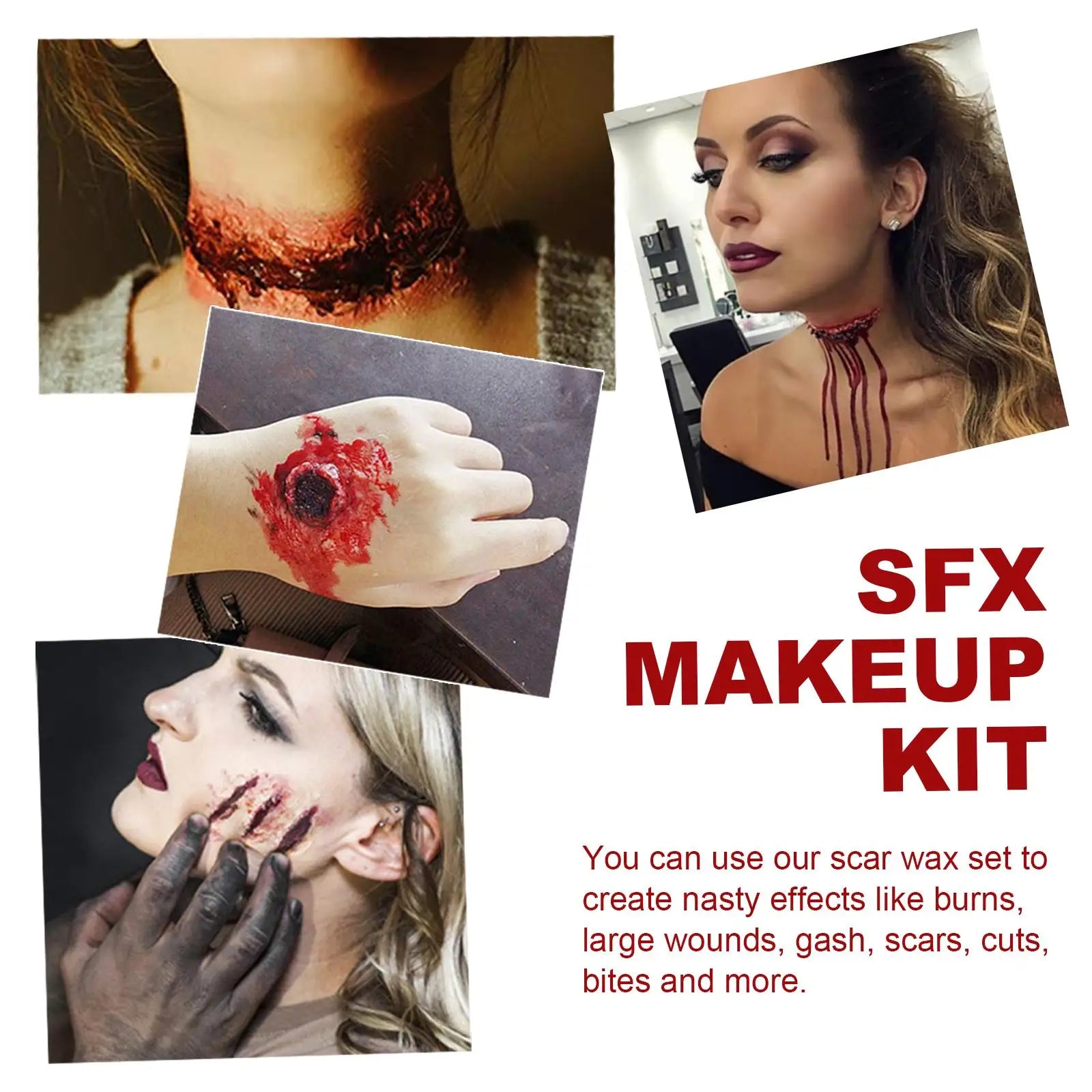 Halloween Body Paint Makeup Product Special Scar Fake Blood Horror Effects Atmosphere  Cosplay Cosmetics Tools