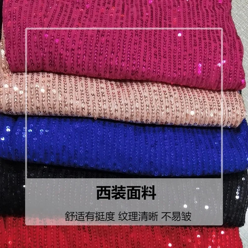 Women's Fashion Stage Top Jacket Red Coats Trendy Rock Style Round Neck Short Sequined Outerwear Куртки Gothic Clothes Women