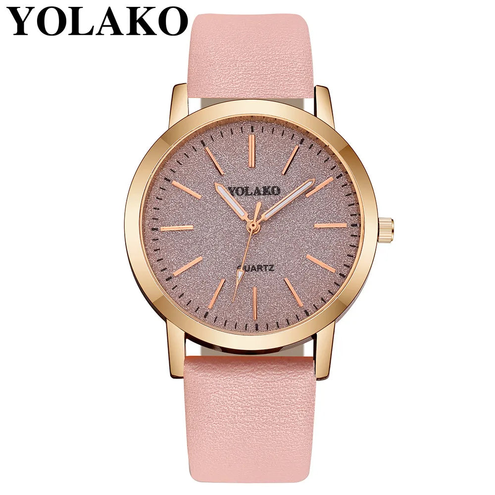 Women'S Fashion Quartz Simple Wristwatch Circular Dial Simple Scale Minimalist Elegant Ladies Watches Ladies Watch Gift
