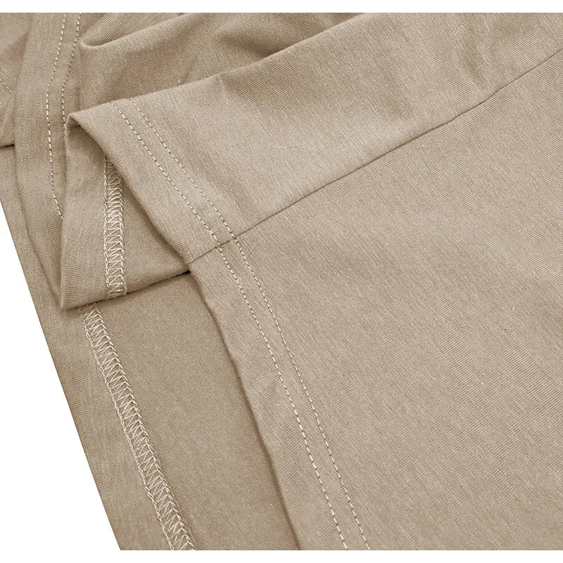 Men's Short-sleeved T-shirts for Sports and Fitness American-style Henley Shirt Hooded Top