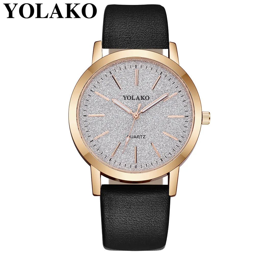 Women'S Fashion Quartz Simple Wristwatch Circular Dial Simple Scale Minimalist Elegant Ladies Watches Ladies Watch Gift