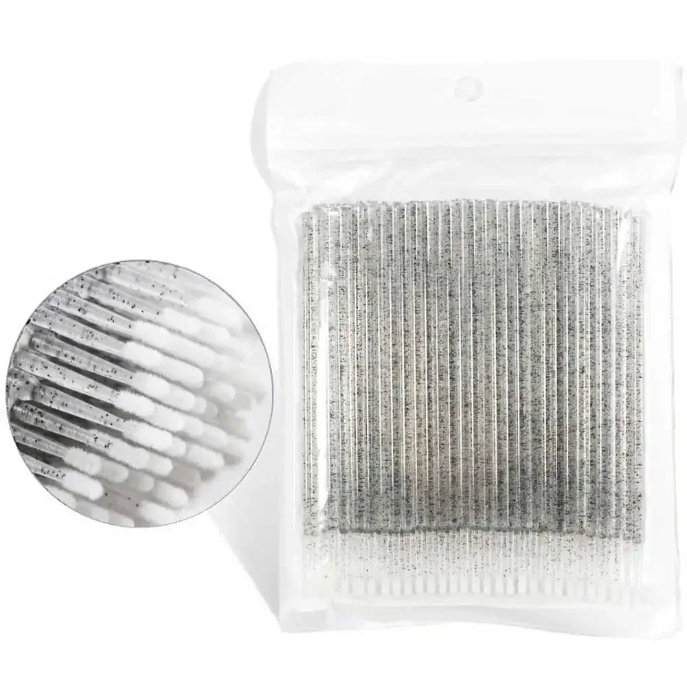 Crystal Disposable Eyelash Brushes Swab Microbrushes Eyelash Extension Tools Individual Eyelashes Removing Tools Applicators