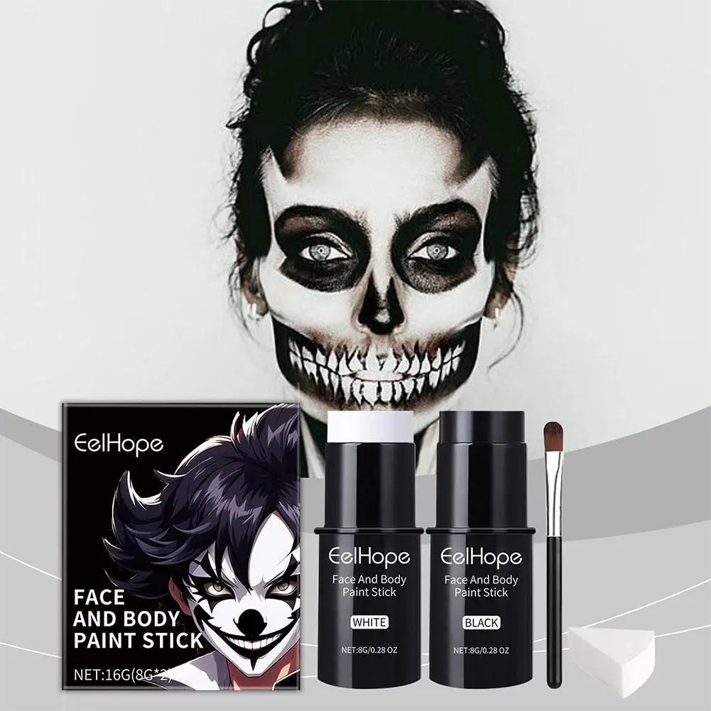 Halloween Party Quick-Dry Face Paint - Face Paint Foundation for Makeup, Clown Looks & Colorful Body Art