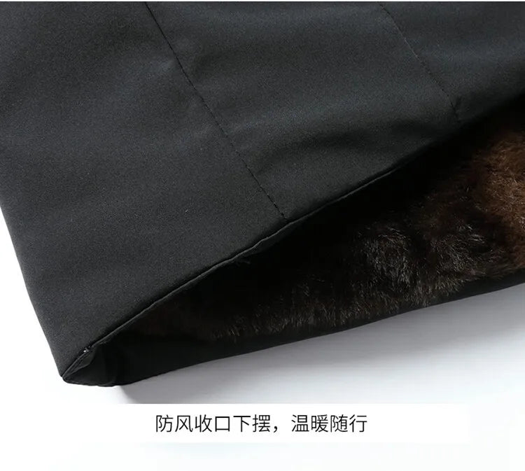 Men's Fashion Windbreaker Parka Coat Man Clothing Streetwear Windproof Casual Autumn Winter Warm Hombre Male Jacket for Outdoors