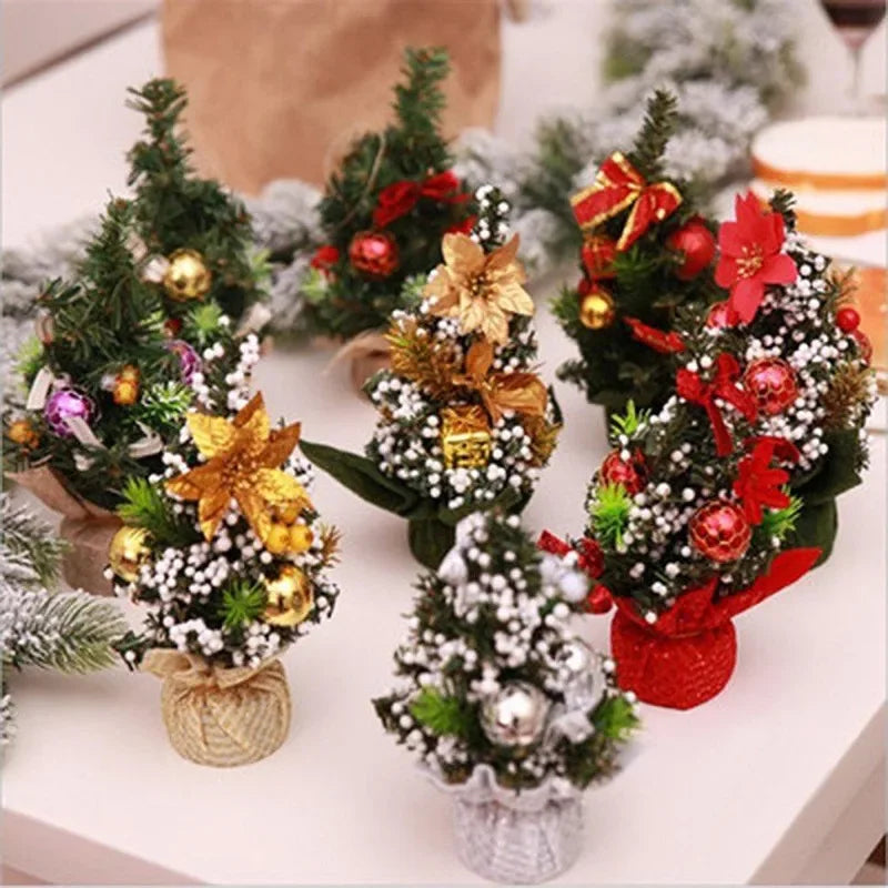 Christmas Tree Christmas Decoration 2026 Home Bedroom Desktop Ornaments Artificial Small Christmas Tree New Year Children Gift