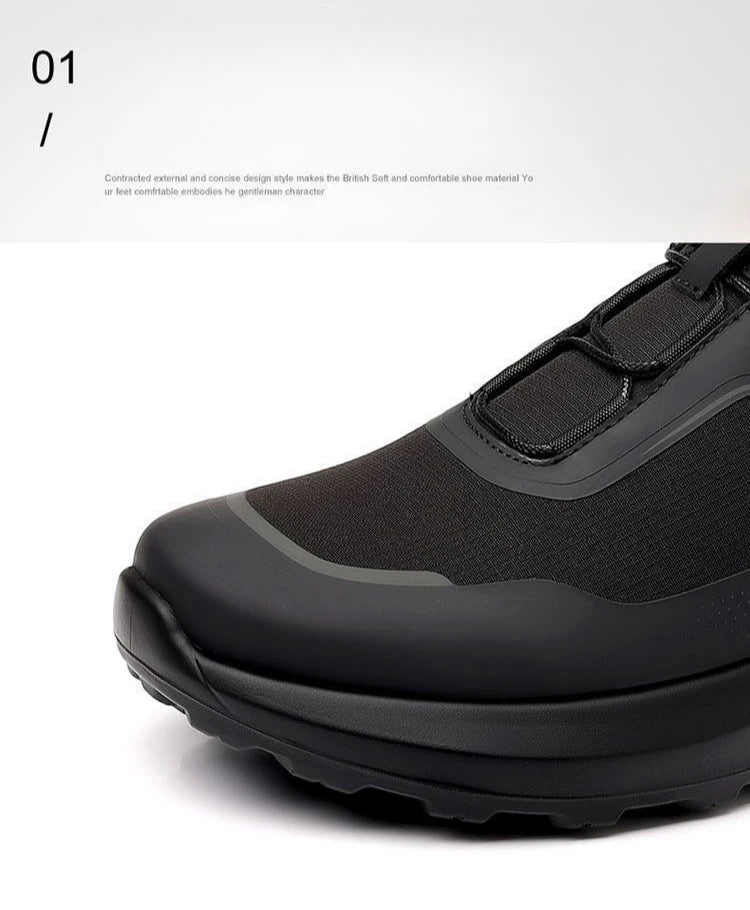 Fashion Casual Men's Shoes Designer Rotating Buckle Men Sneakers Thick-Soled Comfortable Outdoor Walking Shoes Zapatillas Hombre