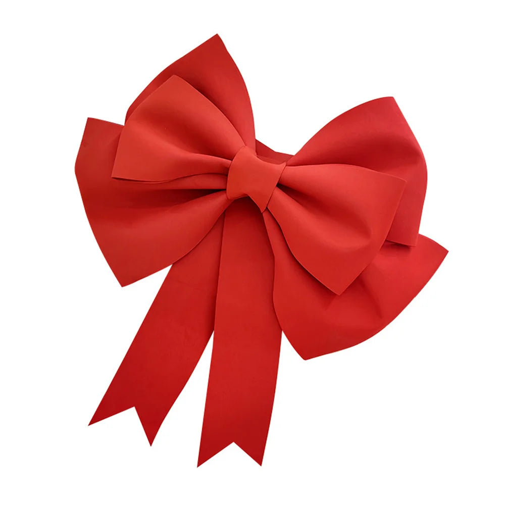Red Christmas Tree Decoration Big Bow EVA Shop Display Wedding Arch Decor Birthday Party Prop Festivity Occasion DIY Material