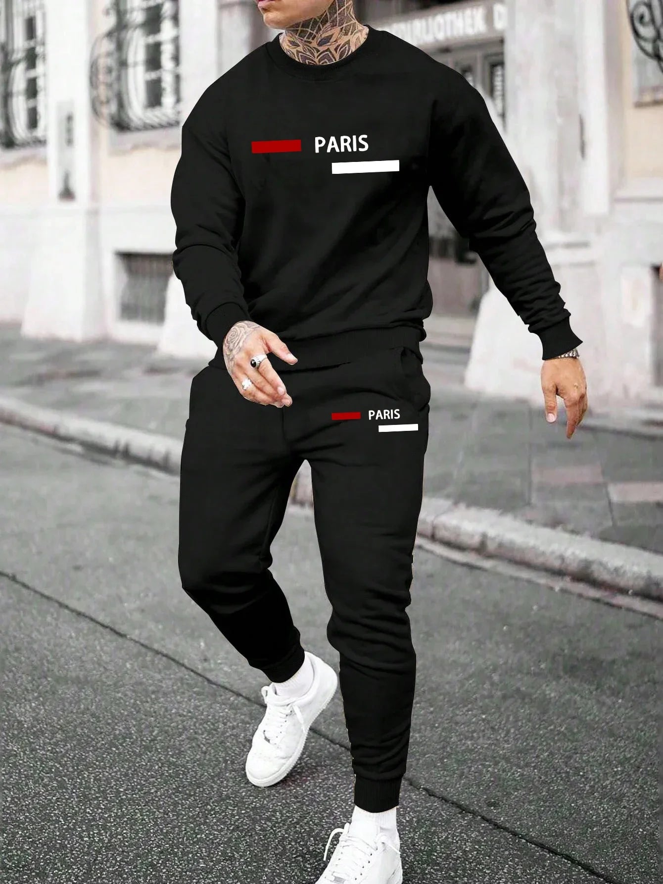 Men's Tracksuit Daily Casual Autumn Winter Fashion Single Sweatshirts Sweatpants Men Sports Comfort Simplicity Outdoor Quality