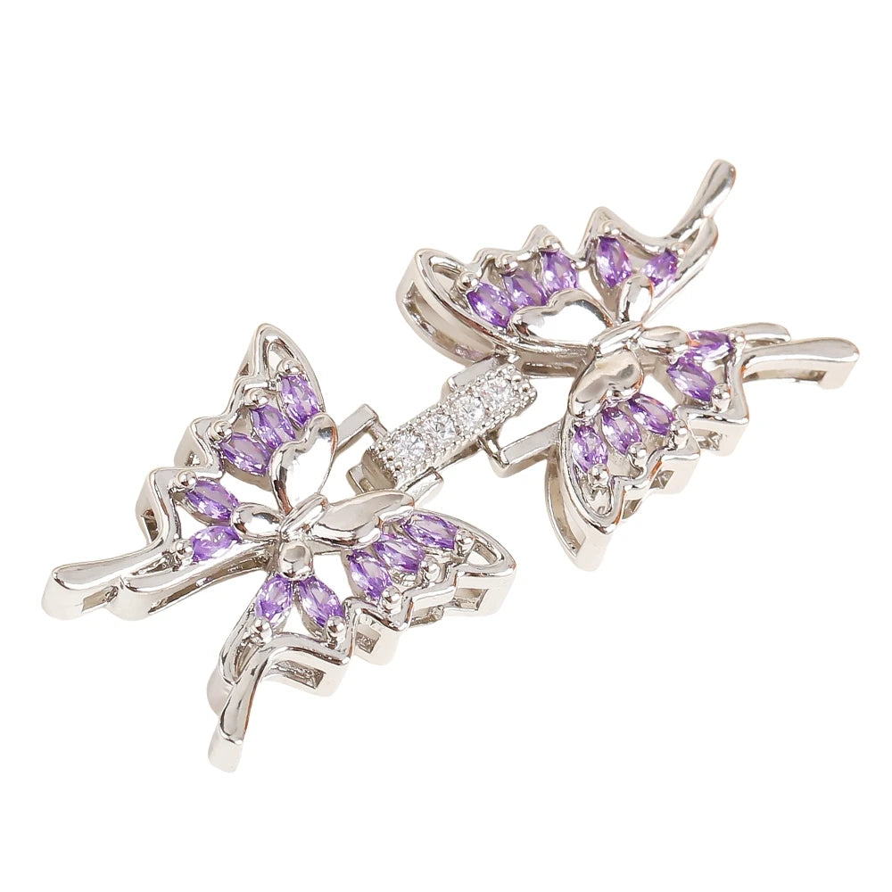 Juya 18K Gold Silver Plated Wedding Decorations Connect Fastener Closure Clasps Accessories For DIY Beads Pearls Jewelry Making