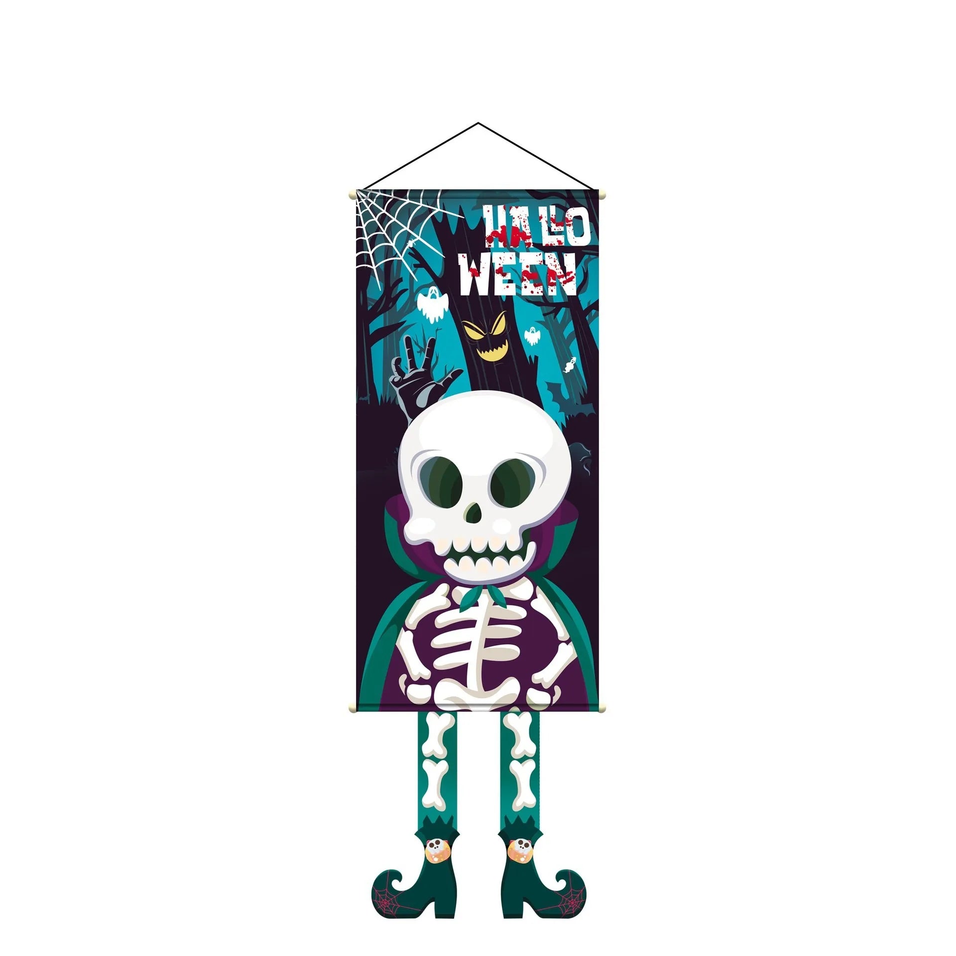 Halloween Pumpkin Gnome Door Hanging Banner Cartoon Skull Ghost Festival Party DIY Trick or Treat Happy Halloween Day 2025