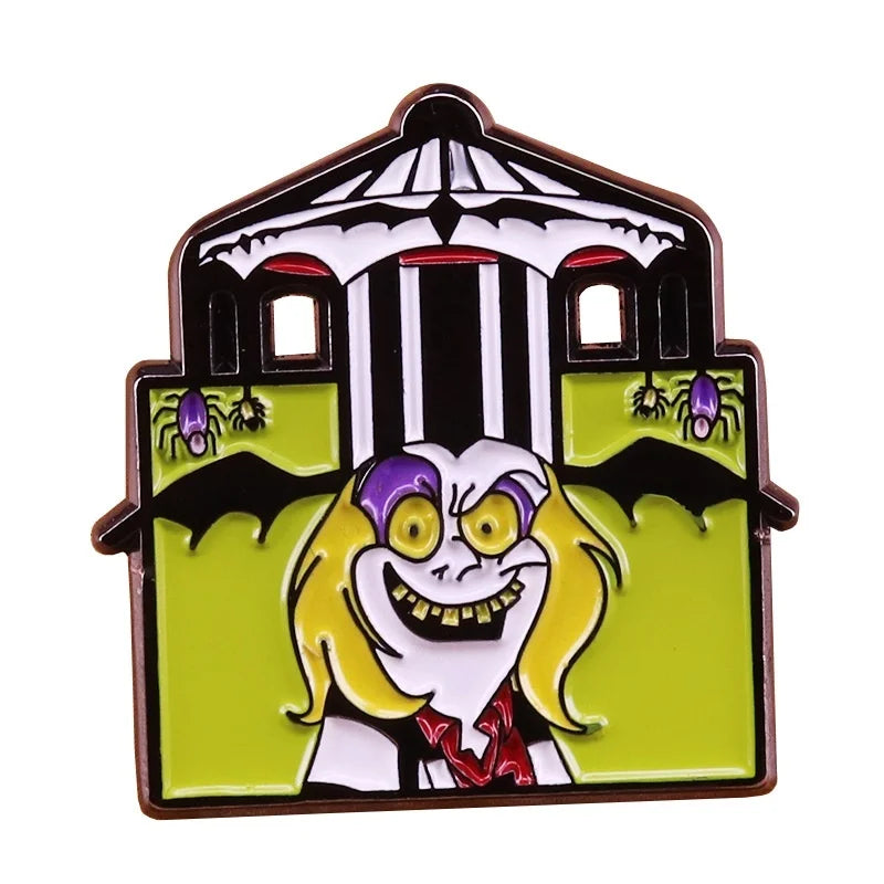 Halloween Accessories Horror Series Enamel Pin Men Women Lapel Pins for Backpack Iron Badges Brooch for Clothes Holiday Gifts