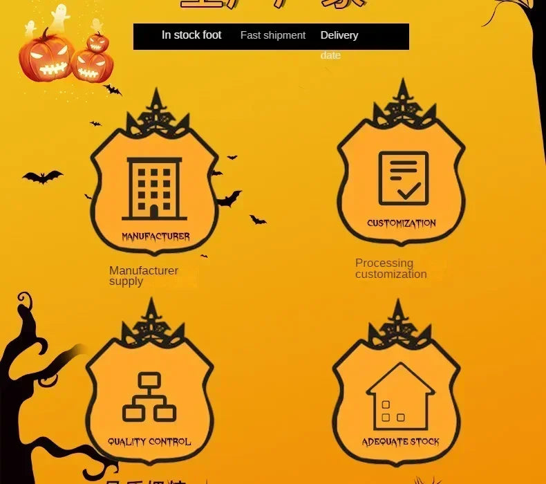 Halloween Electric Ghost Prop Animated Motion Sensor Light Up Sound Head Stretch Swing Party Decoration Haunted House Decor