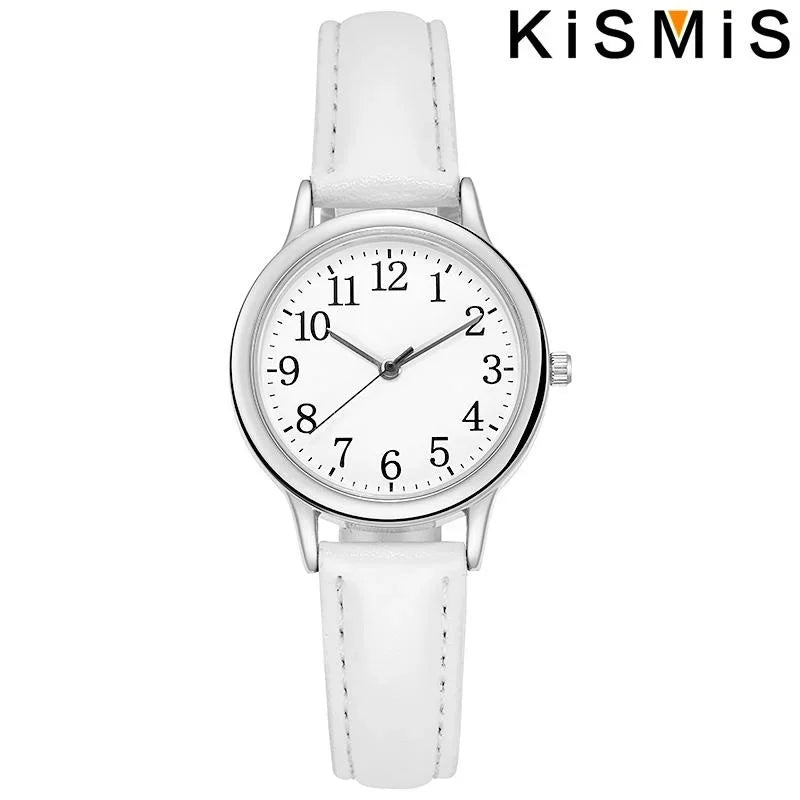 Women Quartz Watch Fashion Simple Dial Thin Bracelet Easy to Read Numerals Ladies Wristwatch Casual Stylish Watch for Women