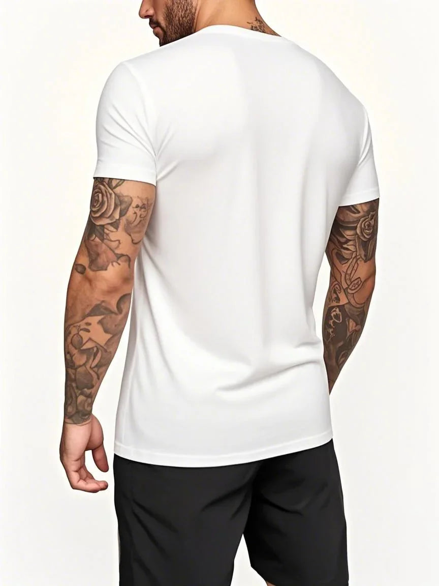 Men's Short-sleeved, Sporty and Loose T-shirts Are Suitable for Men Who Wear Large-sized Quick-drying and Breathable T-shirts
