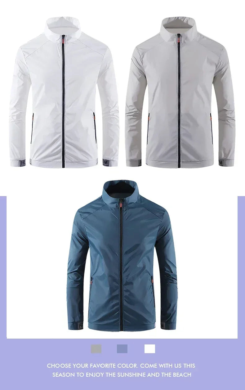 Hiking Skin Jacket Outerwear Coat Camping Rain Jackets Waterproof Sun Protection Fishing Hunting Clothes Quick Dry Sunscreen