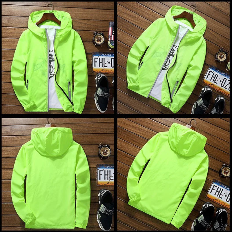 Men Women Bomber Hooded Jacket EMT Paramedic Emergency Medical Services Casual Thin Windbreaker Sunscreen Skin Jacket Outwear