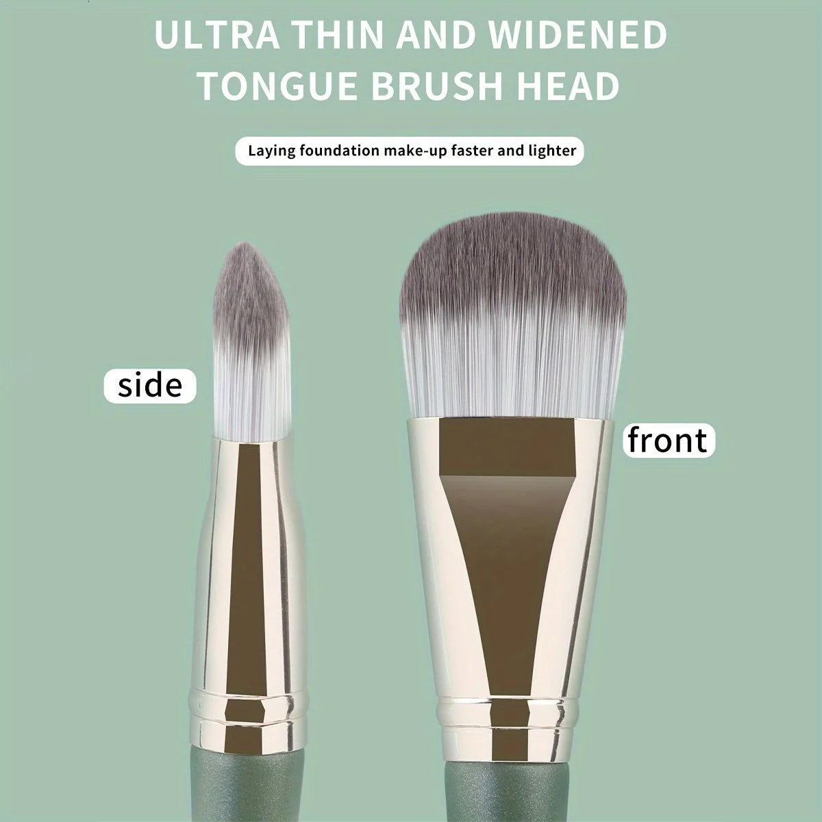 Makeup Brush Tongue Concealer Brushes Face Mask Brushes Portable Professional Foundation Brush Large Cosmetics Soft Base Make Up