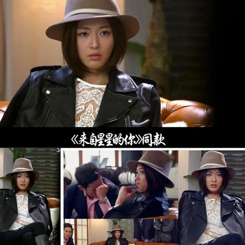 Women Faux Leather Jackets 2025 Autumn Slim Cool Lady Basic Jacket Black Coats Sweet Female Zipper Jacket Coat Outwear Plus Size