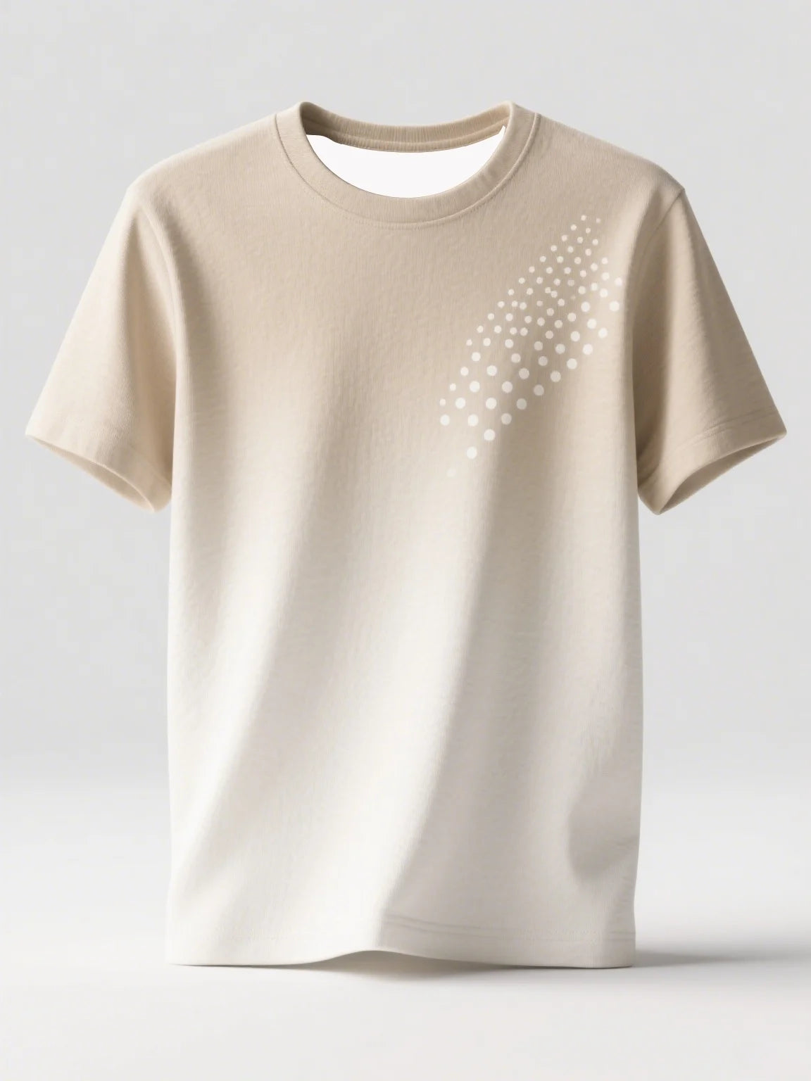 Men's T-Shirt Featuring Minimalist Look and Smooth Gradient Color Perfect for Daily Outfits Casual Meetings and Simple Fashion